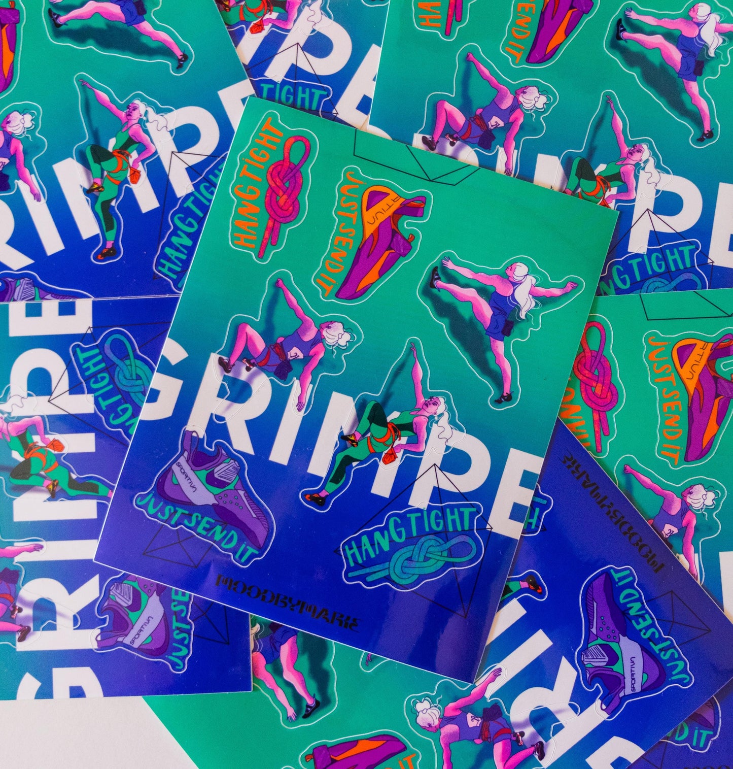 Planche de stickers - escalade