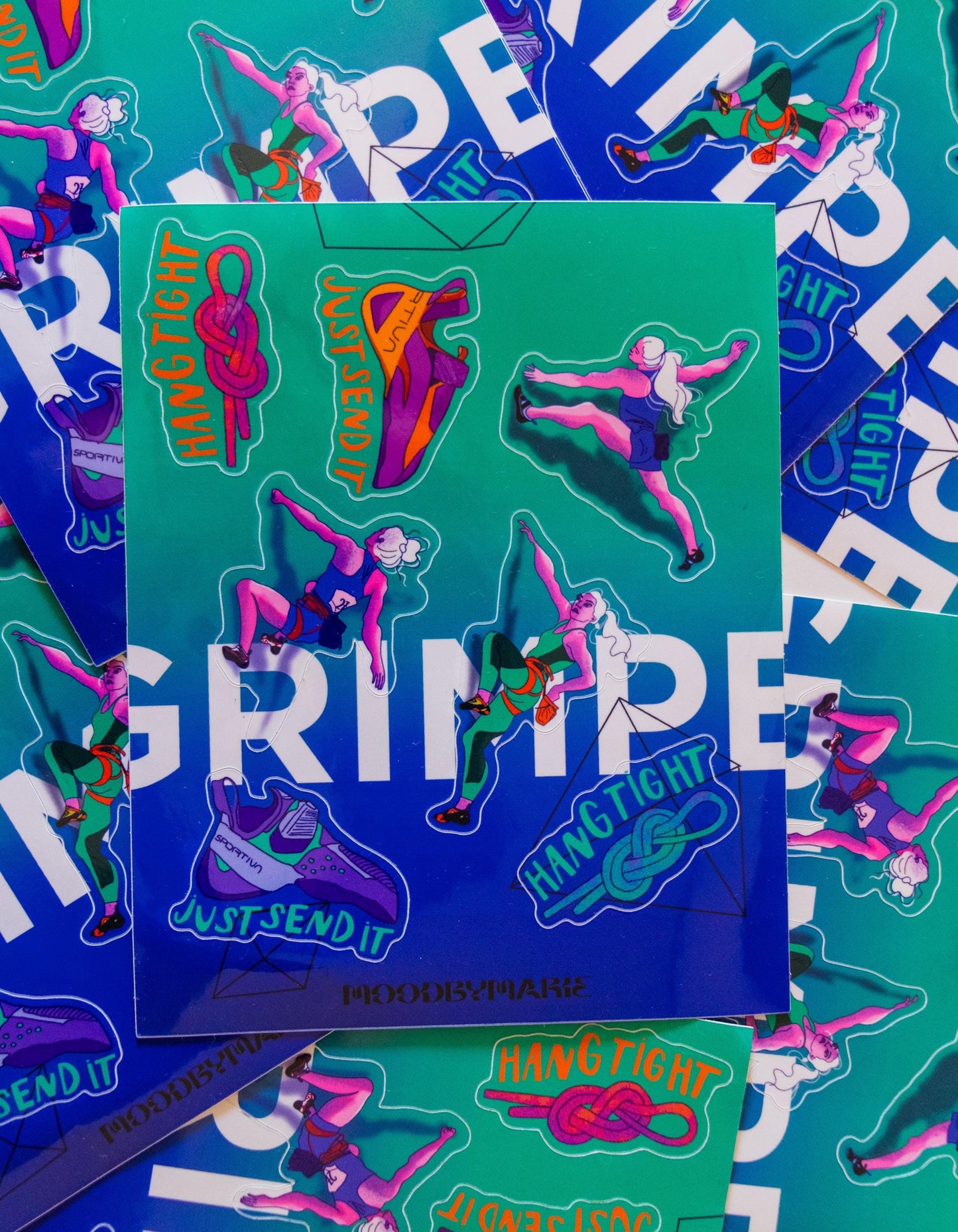 Planche de stickers - escalade