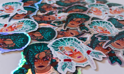 Stickers Arcane - Jinx holographique double face